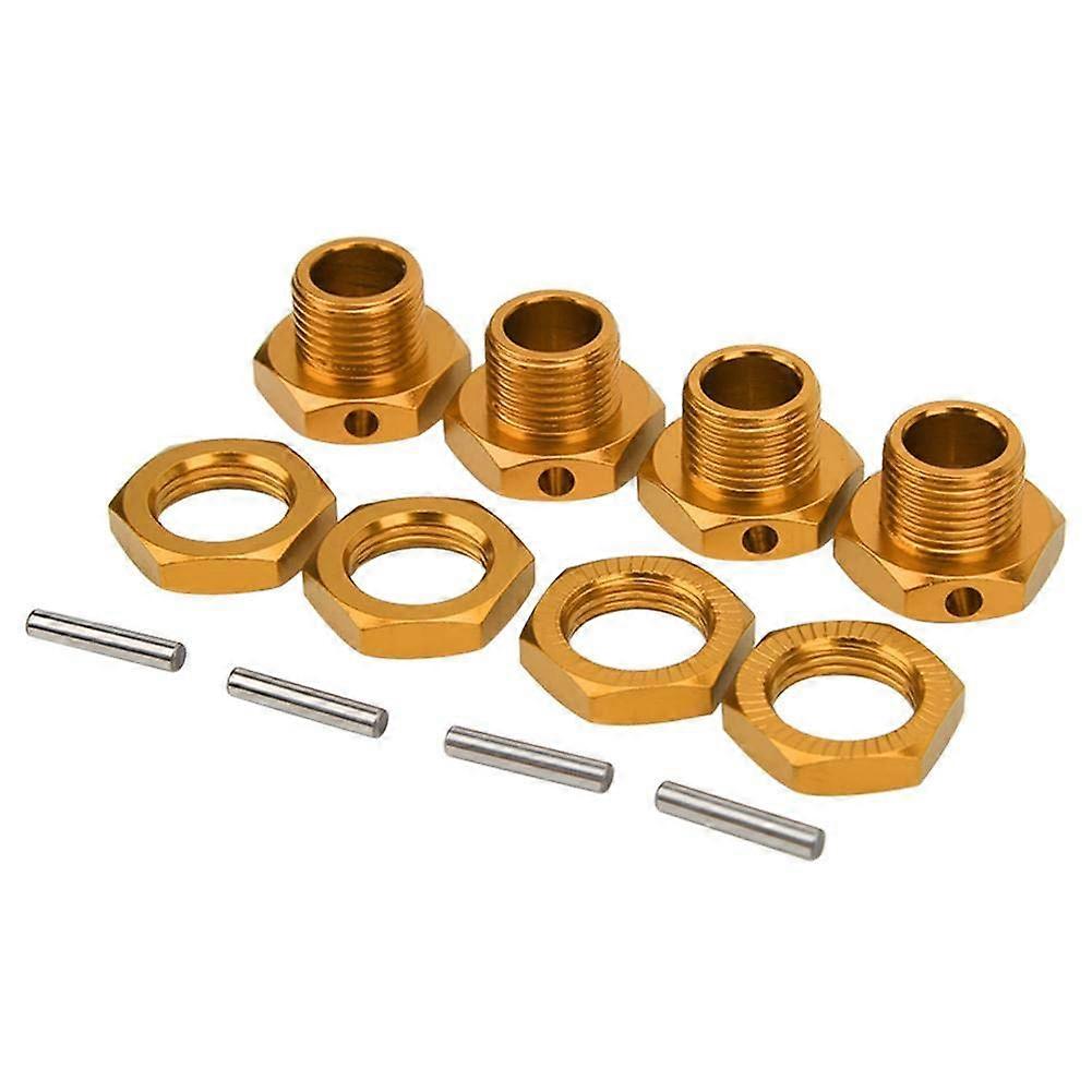 4db RC hatlapú csatoló készlet, 17 mm-es keréktárcsa hatlapú csatlakozó alumíniumötvözetből készült játékautó hatlapú sofőr 1/8 RC járműhöz (kék)
