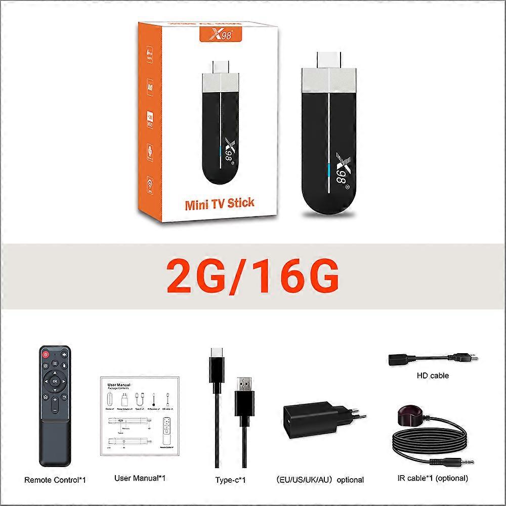 Android 11.0 X98 S500 Smart TV Box Amlogic S905Y4 2.4G/5G WiFi 4K H.265 HEVC BT Set Top Box Media Player Mini TV Stick X98S500