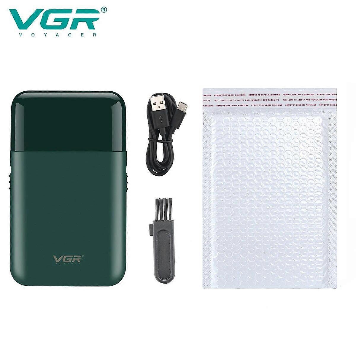 VGR Shaver Professional Beard Trimmer Rechargeable Razor Reciprocating Beard Cutting Machine Mini Razors for Shaving Men V-390