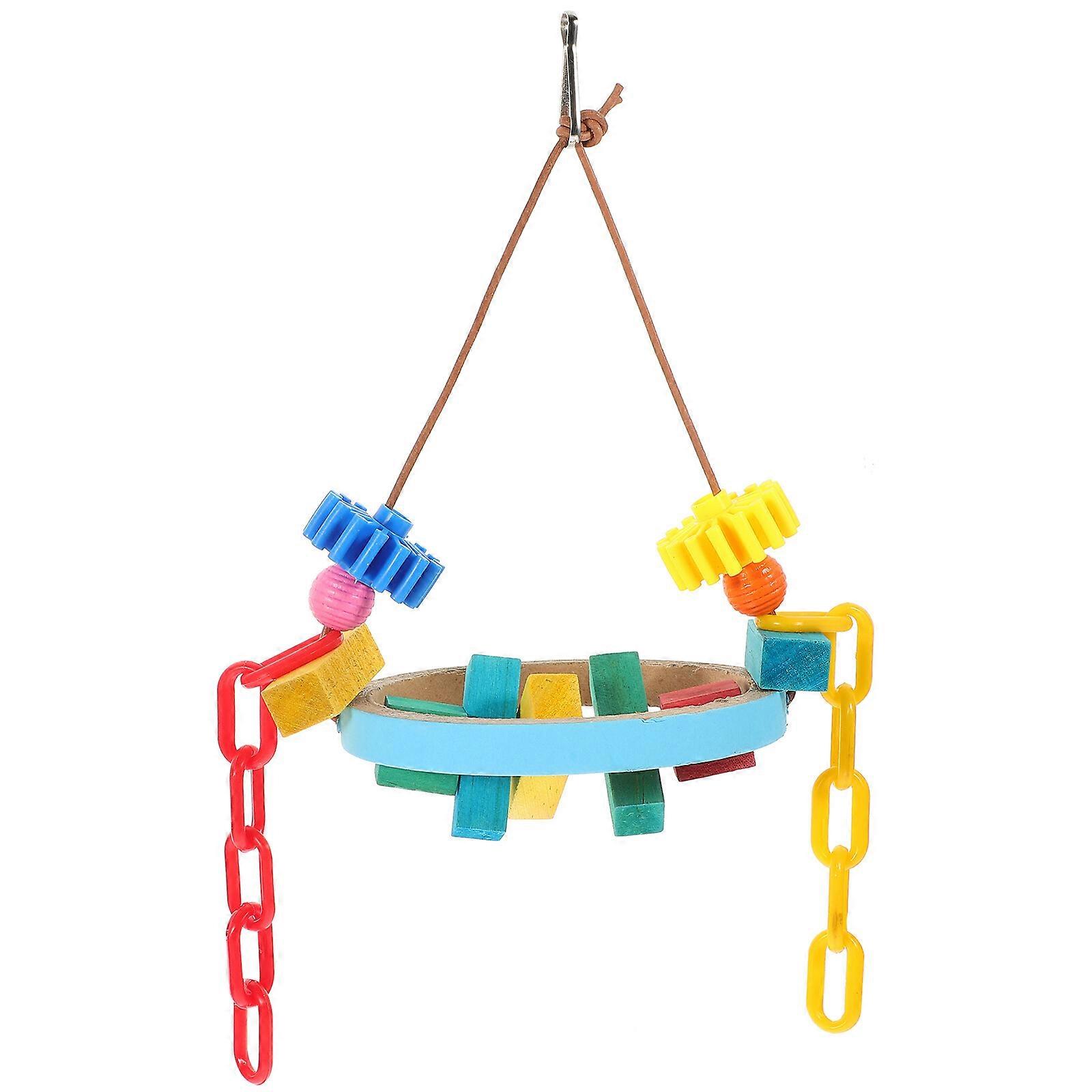 Bird Shredding Toy Bird Parrots Chewing Hanging Toy Parrot Cage Foraging Shredding Toy