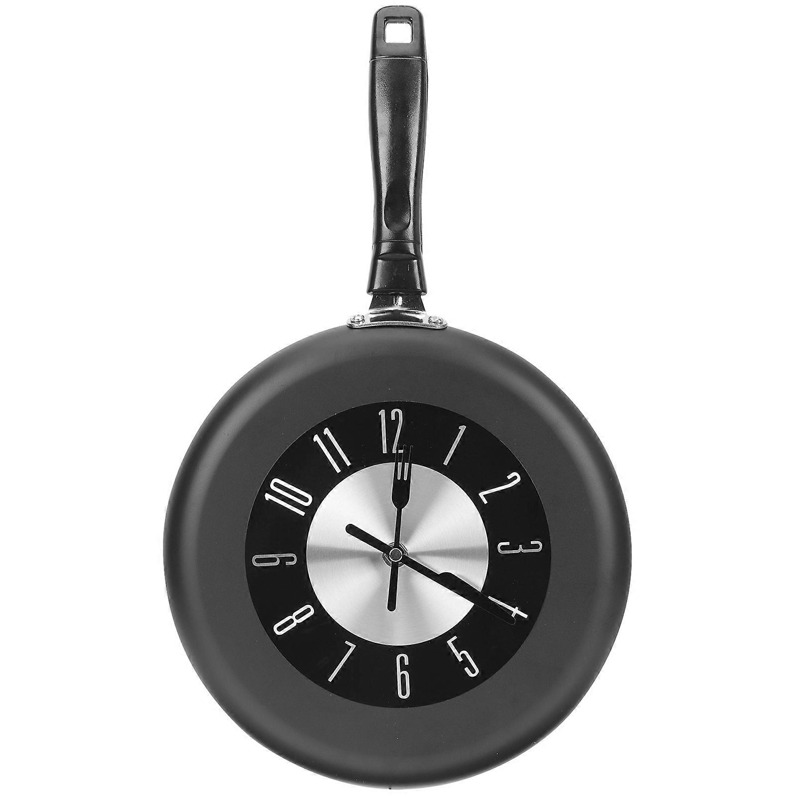 Nordic Creative Metal Pan Clock Pan Clock Pan Shape Wall Clock Wall Hanging Clock