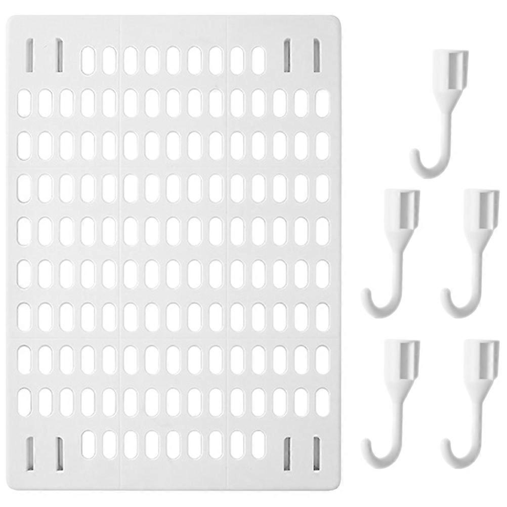 1 Set Peg Board Wall Hanger Wall Storage Rack Pegboard Storage Shelf Rack