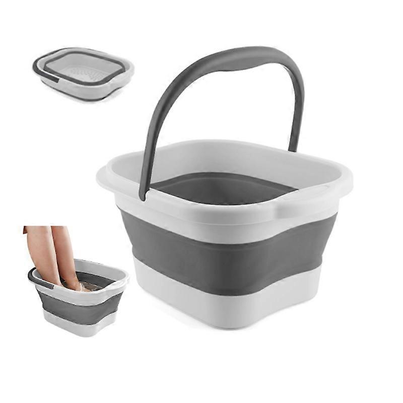 Foldable Foot Bath Soaking Basin With Handle Portable Foot Spa Soaking Basin Bucket With Massage Acu