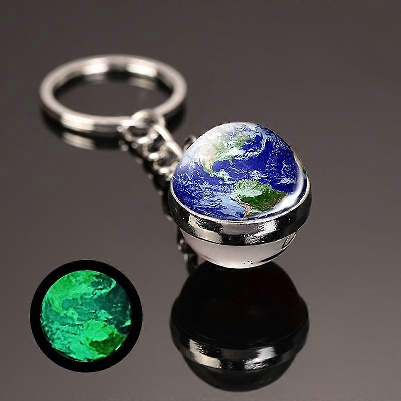 Universe Star Key Ring Solar System Metal Pendant Galaxy Nebula
