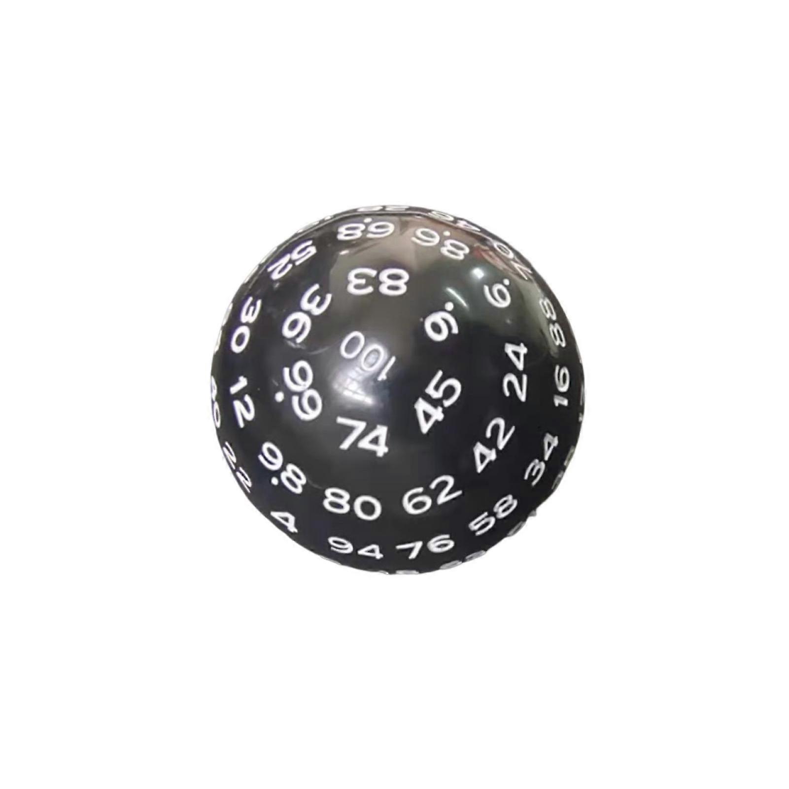 QingHai Number Dice Multi-sided Engraved Number Bright Color Easy to Read Acrylic 100 Sided Polyhedral Dice Table Games Board Game Props