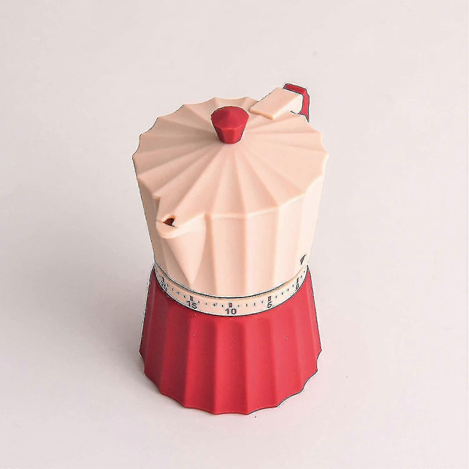 Kitchen Mechanical Timer Timer Red Mocha Pot