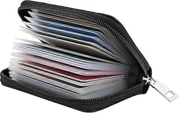 Kreditkartenetui aus Leder mit 26 Kartenfächern