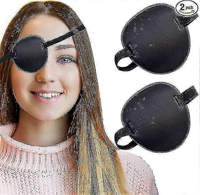 2 Pack Eye Patch Soft Adjustable Amblyopia Lazy Eye Patches For Left Or Right Eyes (hy)