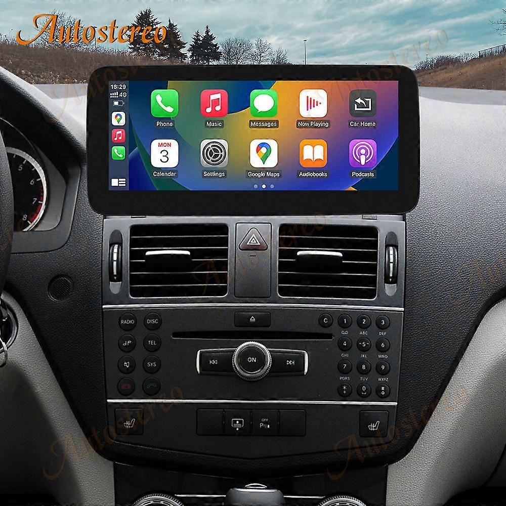 10.25 Inch Linux Multimedia Player For Mercedes Benz C W204 2008-2010 Car GPS Navigation Radio Android Auto CarPlay 4G Head Unit