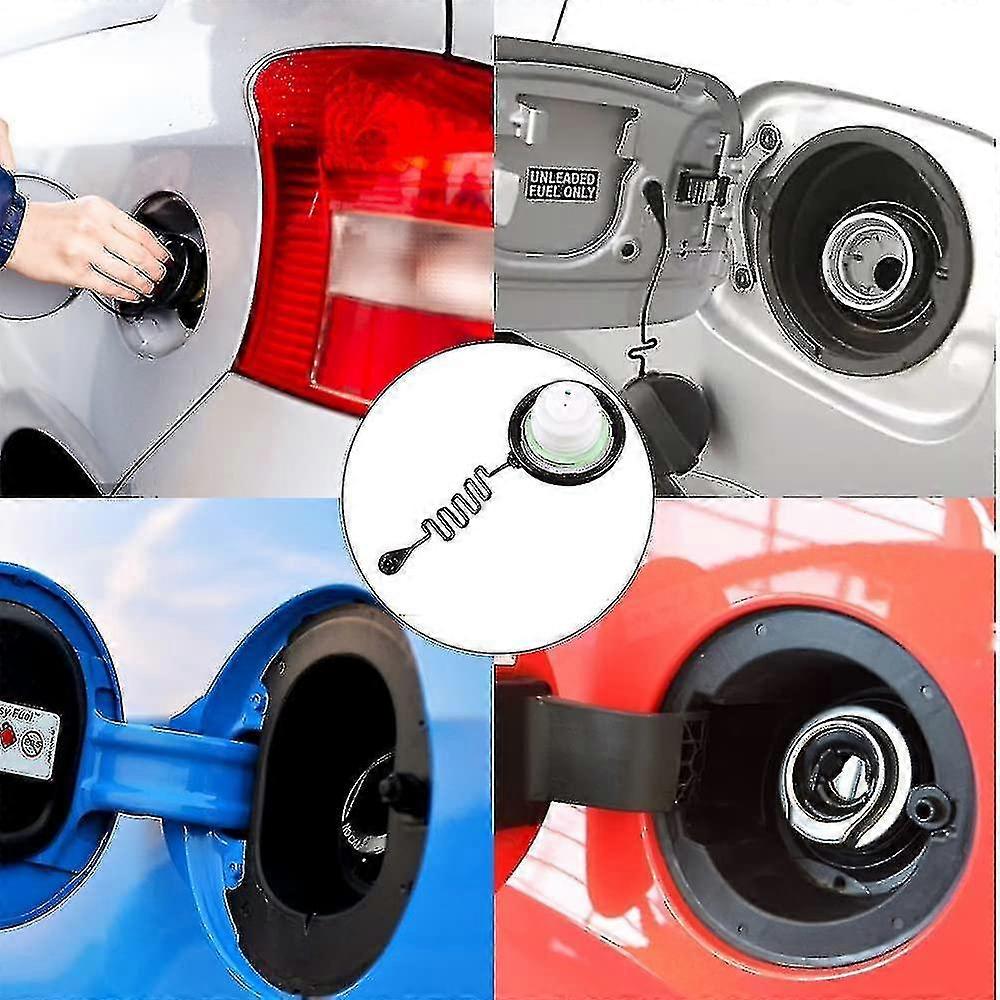 TKSE Tappo Carburante Per Auto, E1F1-9030-AA Sostituzione Coperchio Serbatoio Transito Diesel Benzina Per Fiesta MK5 2001-2008 1580852, In Materiale Abs Di Alta Qualità, Facile Installazione