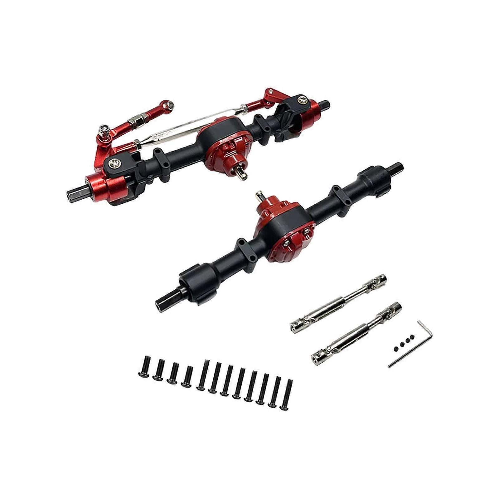 RC Front Rear Axle Upgrade Part RC Car Part for LC79 1/12 Scale RC Hobby Car black