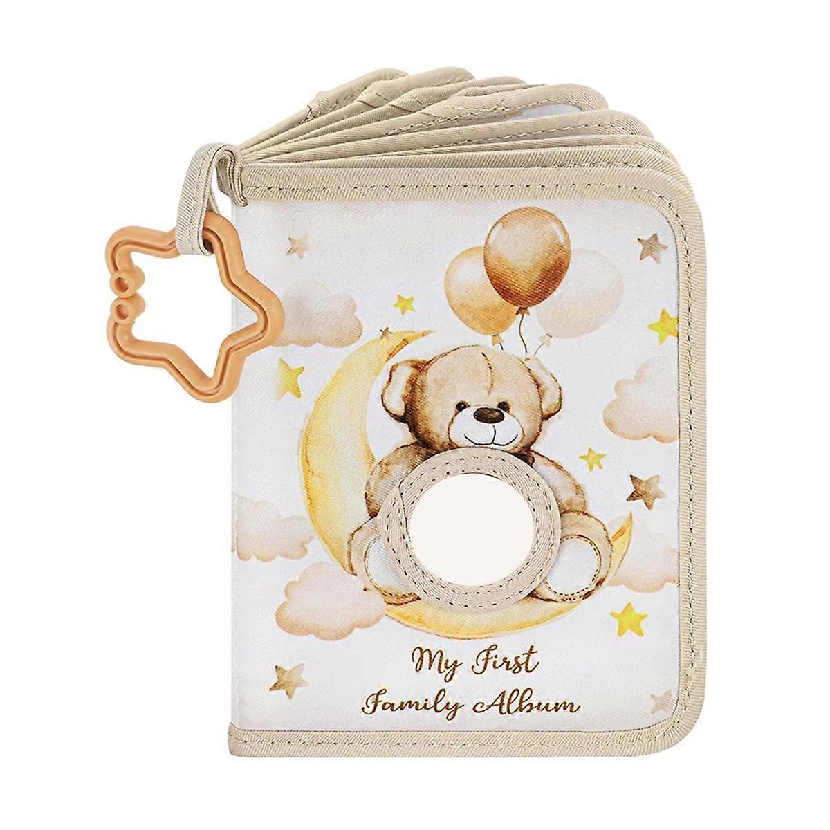 婴儿相册-软婴儿书第一年婴儿相册婴儿相册可容纳 4x6 图片 for mem