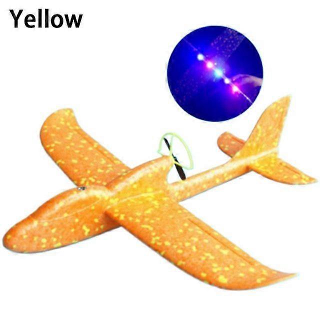 EVA USB Charging Foam Electric Aircraft Hand Throw Flight Glider Aircraft Airplane DIY Model Throwing Roundabout Airplane Toy