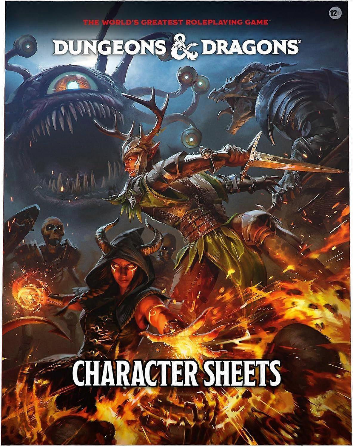 Dungeons & Dragons Character Sheets 2024 Board Game