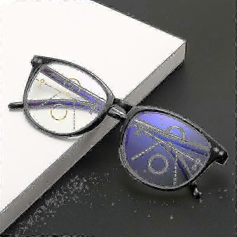 Progressive Multifocus Glasses For Women Men Blue Light Blocking Reading Glasses