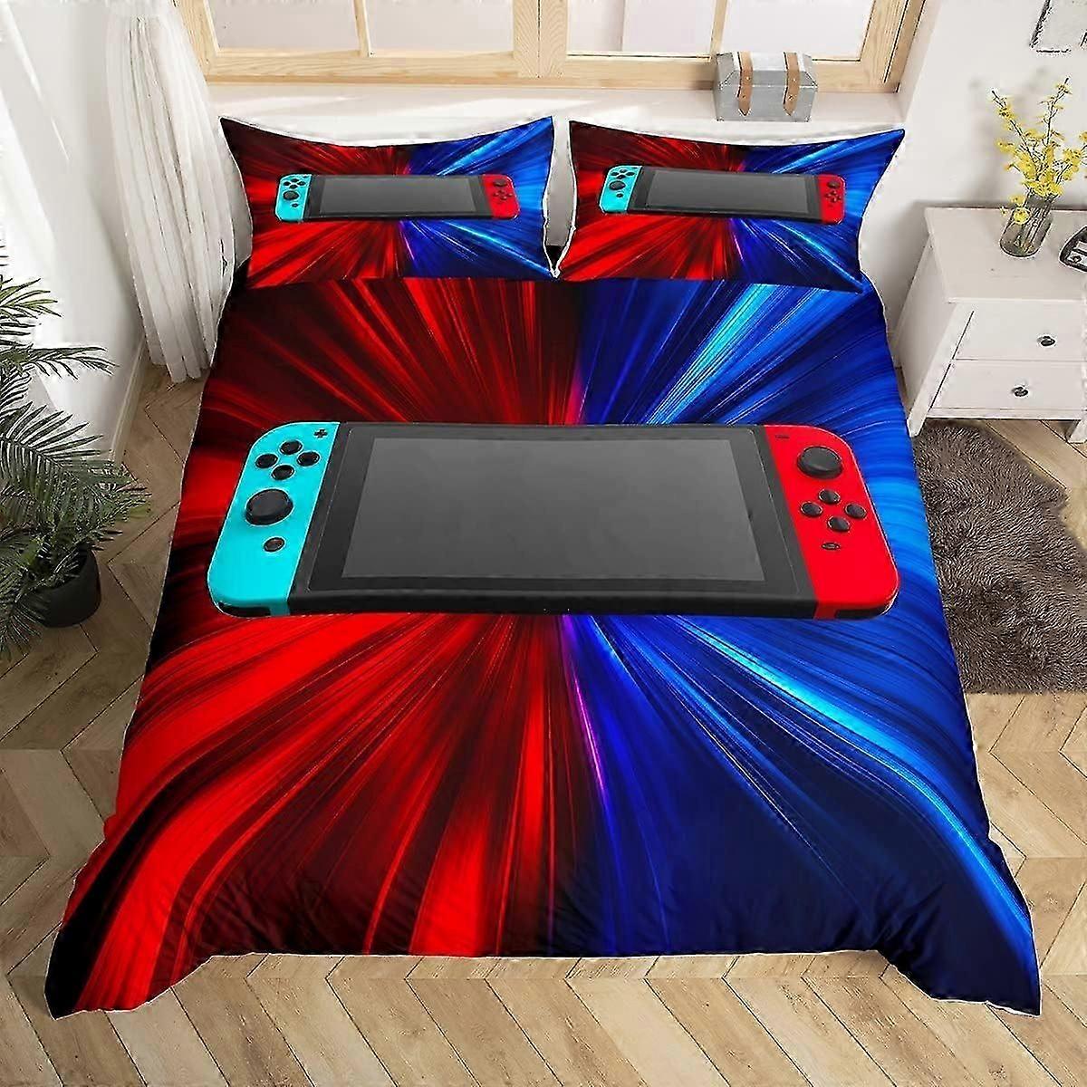 J3375 Lakan Gamepad Täcke Överdrag Barn Pojkar Gamer Påslakan Videospel Controller Sängkläder Set SuperSize För Flickor Tonåringar Ungdom Hip Hop Spelare