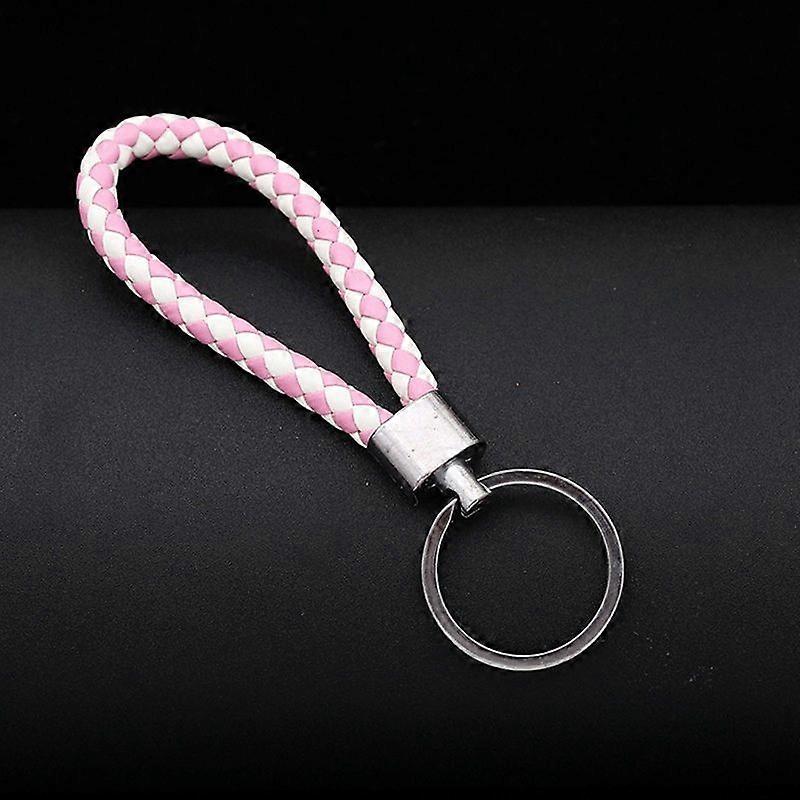 Fatto a mano in pelle corda portachiavi auto portachiavi borsa pendente accessori