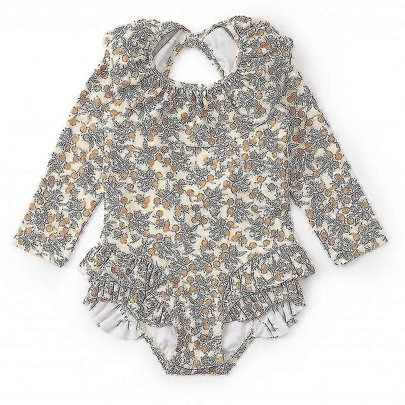 Maillot de bain pour filles Maillot de bain pour filles Sport Maillot de bain une pièce Maillot de bain fleurs Filles Maillot de bain à volants Enfants Maillots de bain avec bonnet de bain A