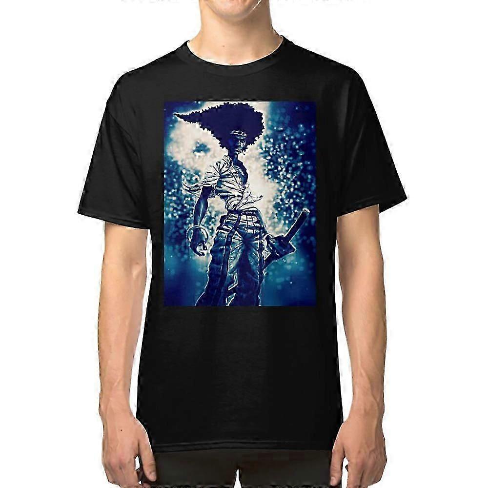 Afro Afro Samurai T-shirt Retro design