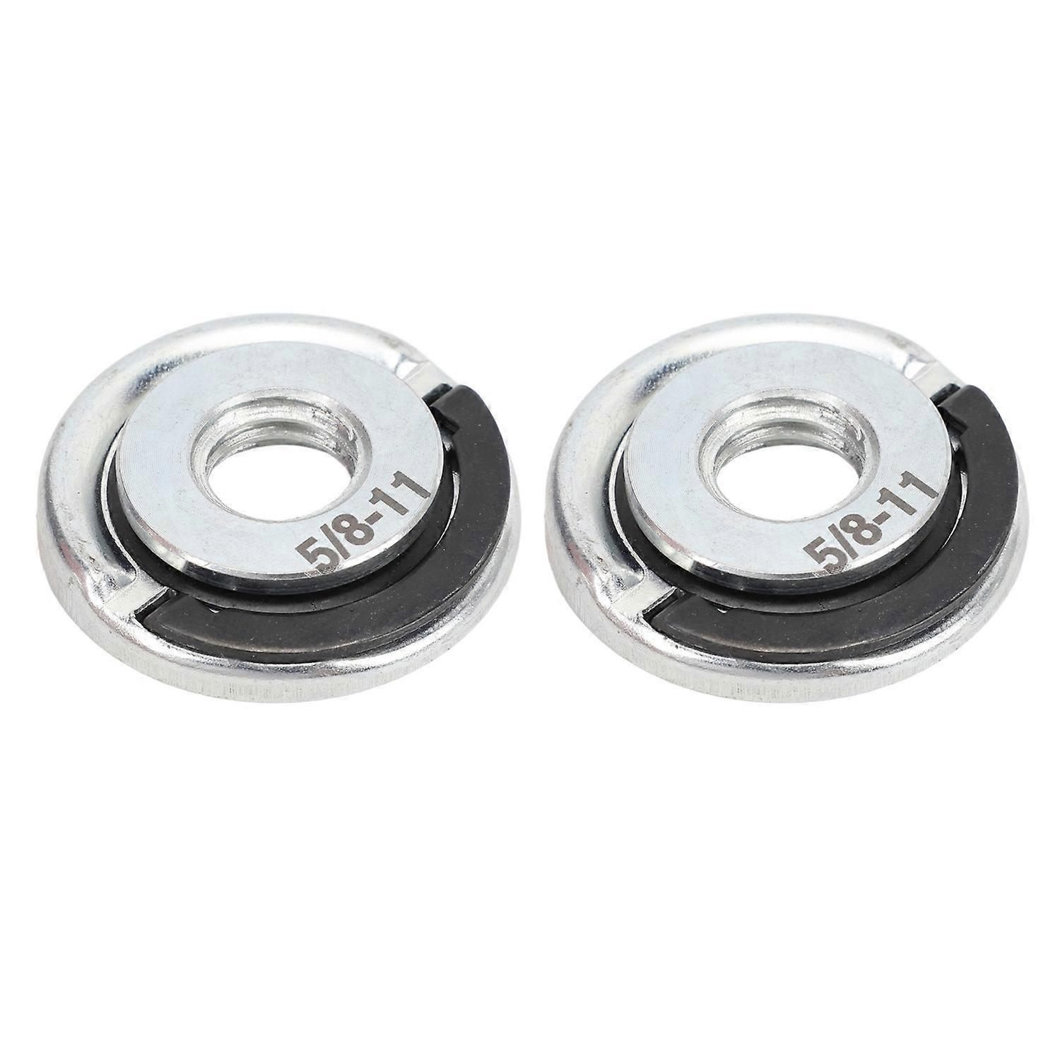 2 Pcs 5/8‑11 Grinder Nut Quick Release Flange Locking Nut for Grinding Polishing Machine 