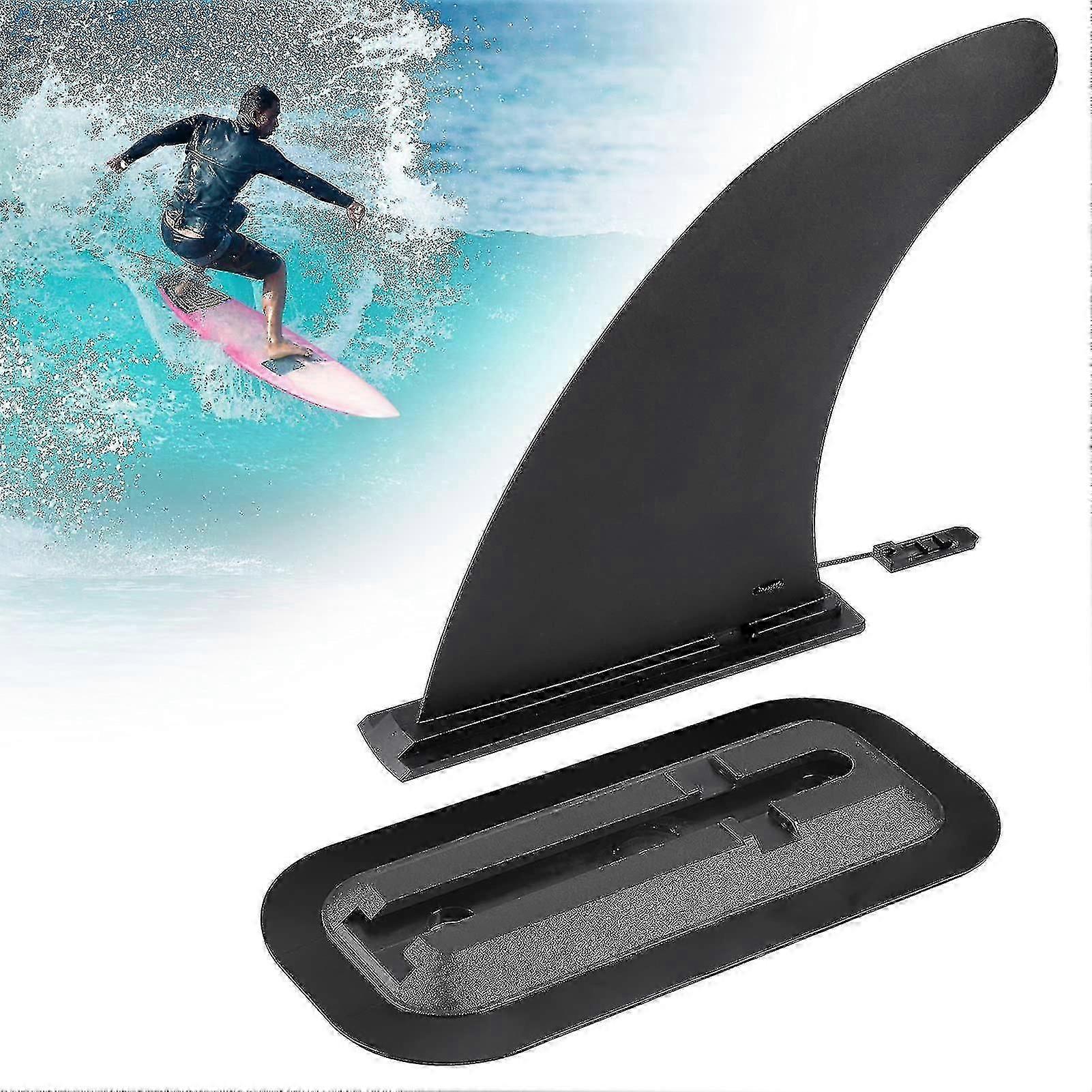 8 Inch Removable Universal Surfboard Sup Fin With Fin Base, Detachable Center Fin Stand Up Paddle Board