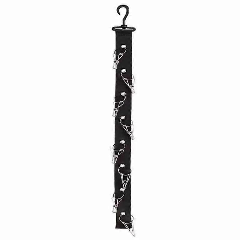 Wardrobe Storage DIY Hanger 8 Clips Hanging Closet Organizer Caps Vertical Shelf Rack Free Punch Hats Holder Multi-Purpose Hooks