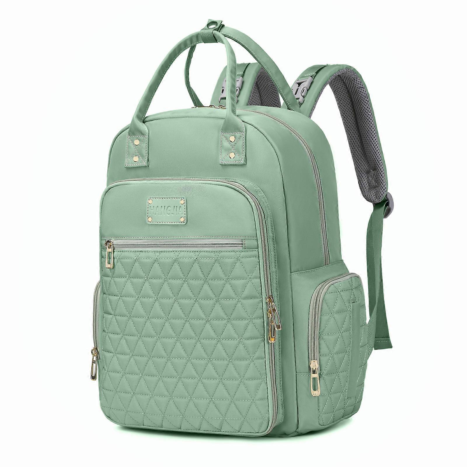 スタイリッシュなグリーンおむつトートバッグ、すっきりとしたトリム、フラット真空配送