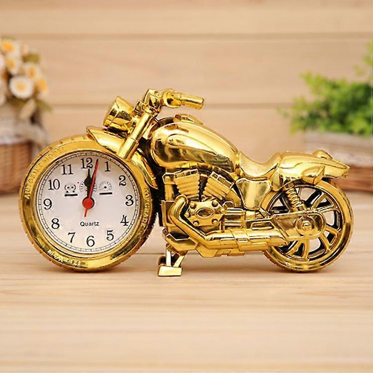 Cartoon Motorcycle Alarm Clock Bedroom Plastic Pointer Alarm Clock, Size: 23*13*6cm