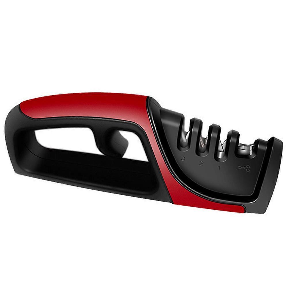 4-in-1 manual knife sharpener for shaping and sharpening