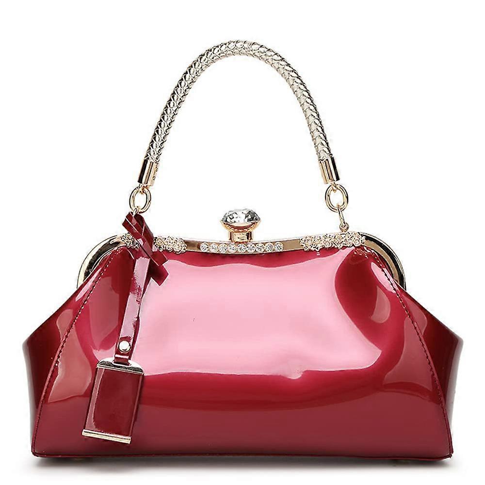 Patent leather women's bag-red