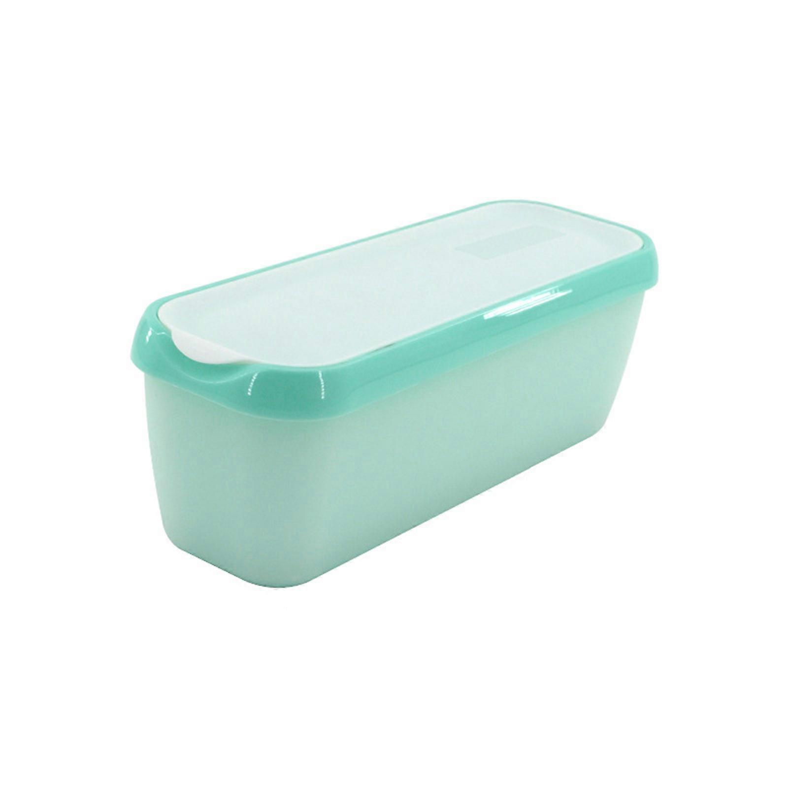 Reusable Ice Cream Tub Containers For Home-made Ice Cream Sorbets Yogurts Or Gelatos Stackable Storage Containers  Mint Green