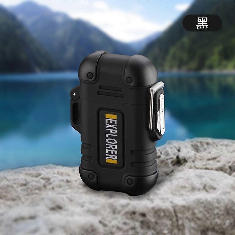 Direct Portable Outdoor Waterproof Electric Arc Lighter Type-C Charging Socket Windproof Igniter Cross-Border