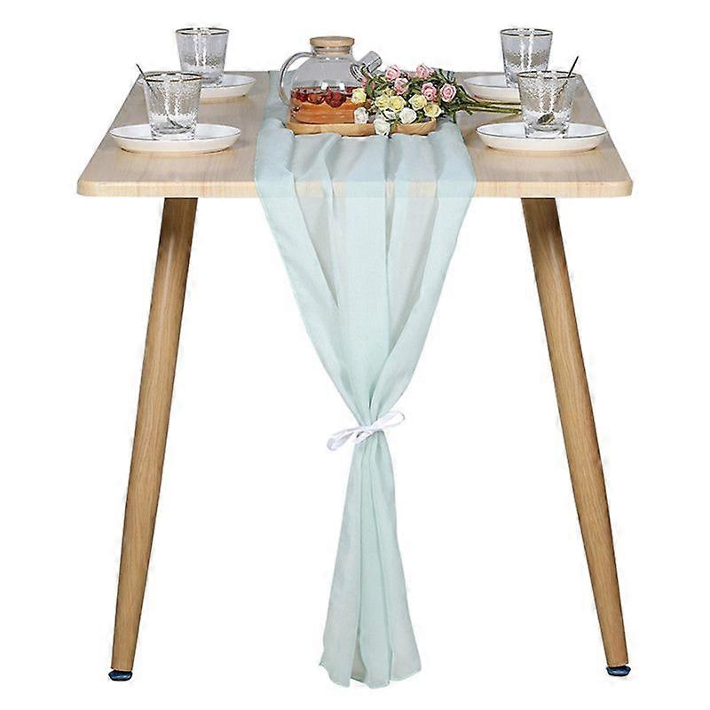 Chiffon table runner (70*300cm)  Mint Green