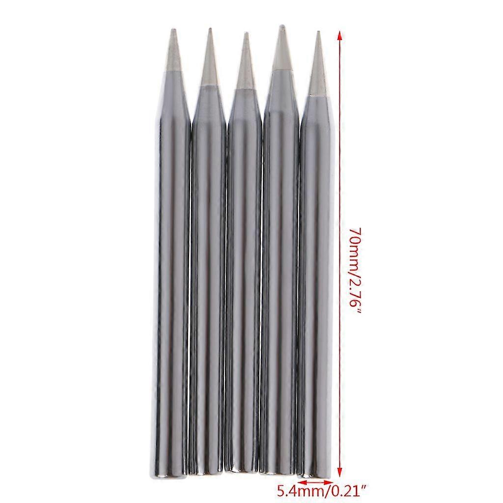 5 Pcs 60W Replacement Soldering Iron Tip Lead-Free Solder Tip