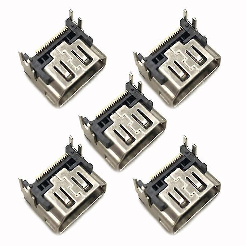 5x HDMI-Compatible Port Socket Jack Connectors for P5 Console Spare Part-Good
