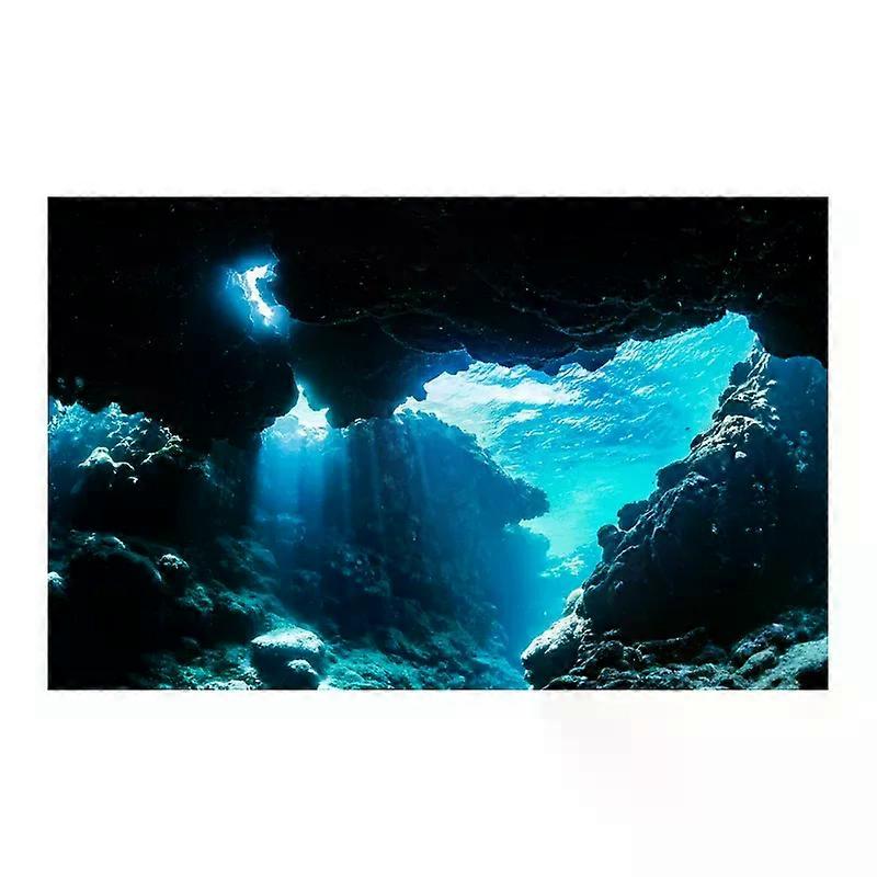 水槽の装飾水族館の背景ステッカー、クラウドHD印刷壁紙魚タンクの背景装飾PVC水族館アクセサリー