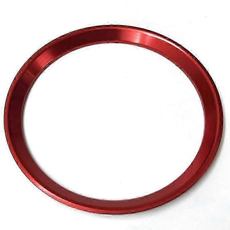 1x Red Steering Wheel Center Logo Decoration Cover Ring Trim For C E Cla Glc Class 2015+
