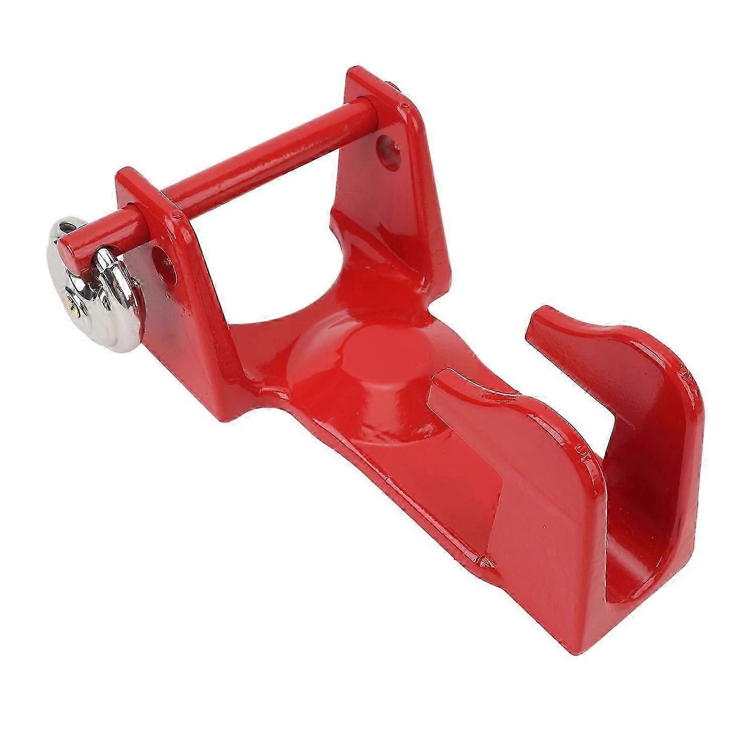 Exquisite Gooseneck Hitch Lock with Key Lock Metal Study Rust Proof Gooseneck Trailer Hitch Lock for RV Red
