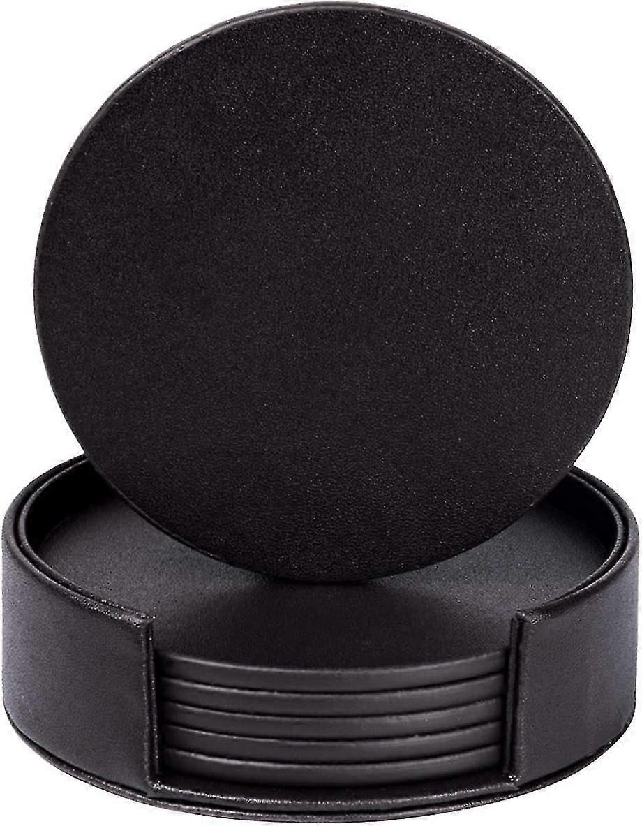 Pu Leather Round Coasters