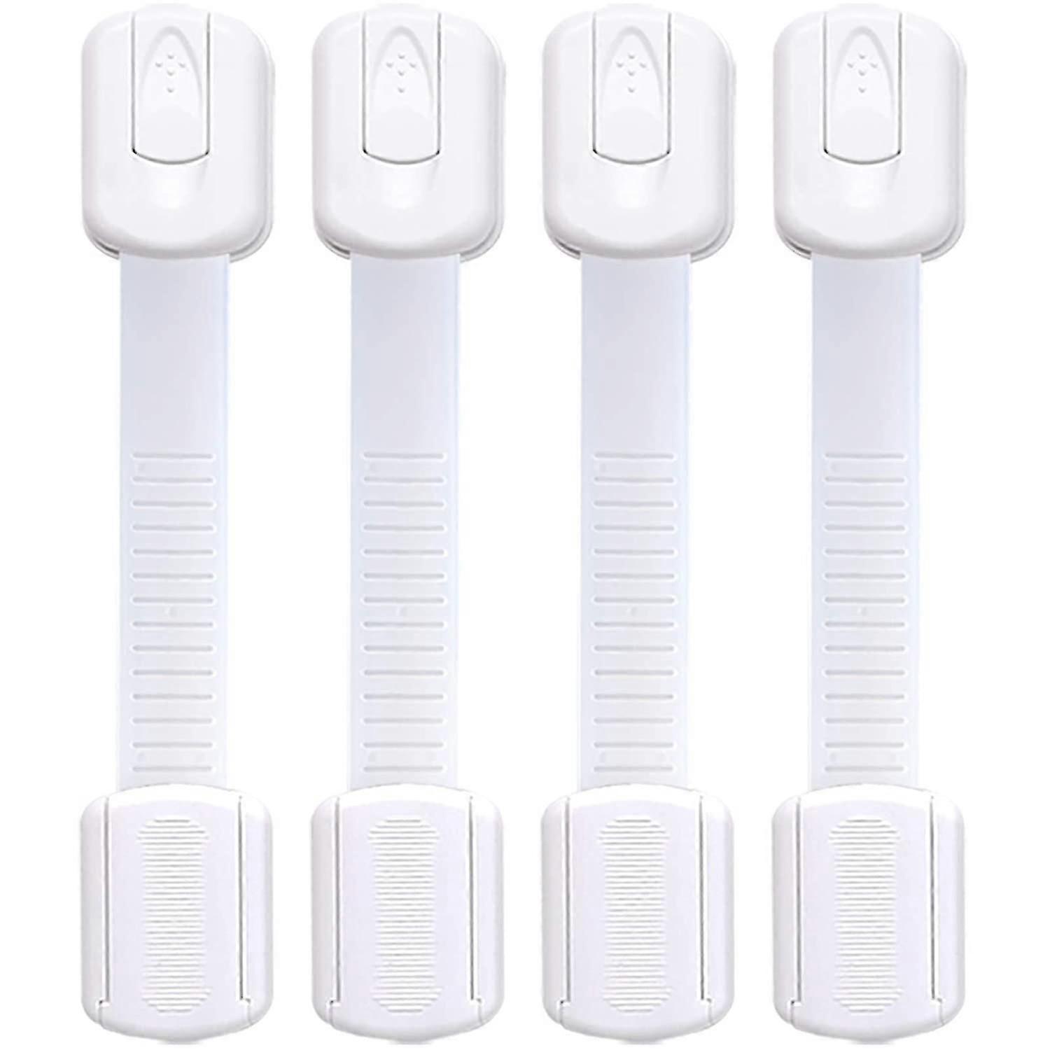 4 حزمة أقفال حزام سلامة الطفل ، أقفال درج ، قفل الثلاجة