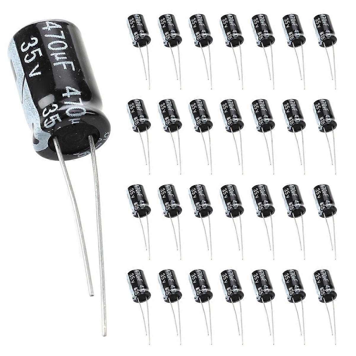 150pcs 35v Electrolytic Capacitor 470UF 10 X 17mm