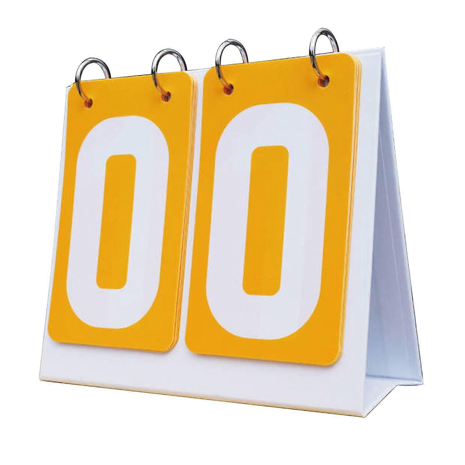 Tabletop Score Flipper Sports Resultattavla 2-siffrig Lättvikt Flip Resultattavla för
