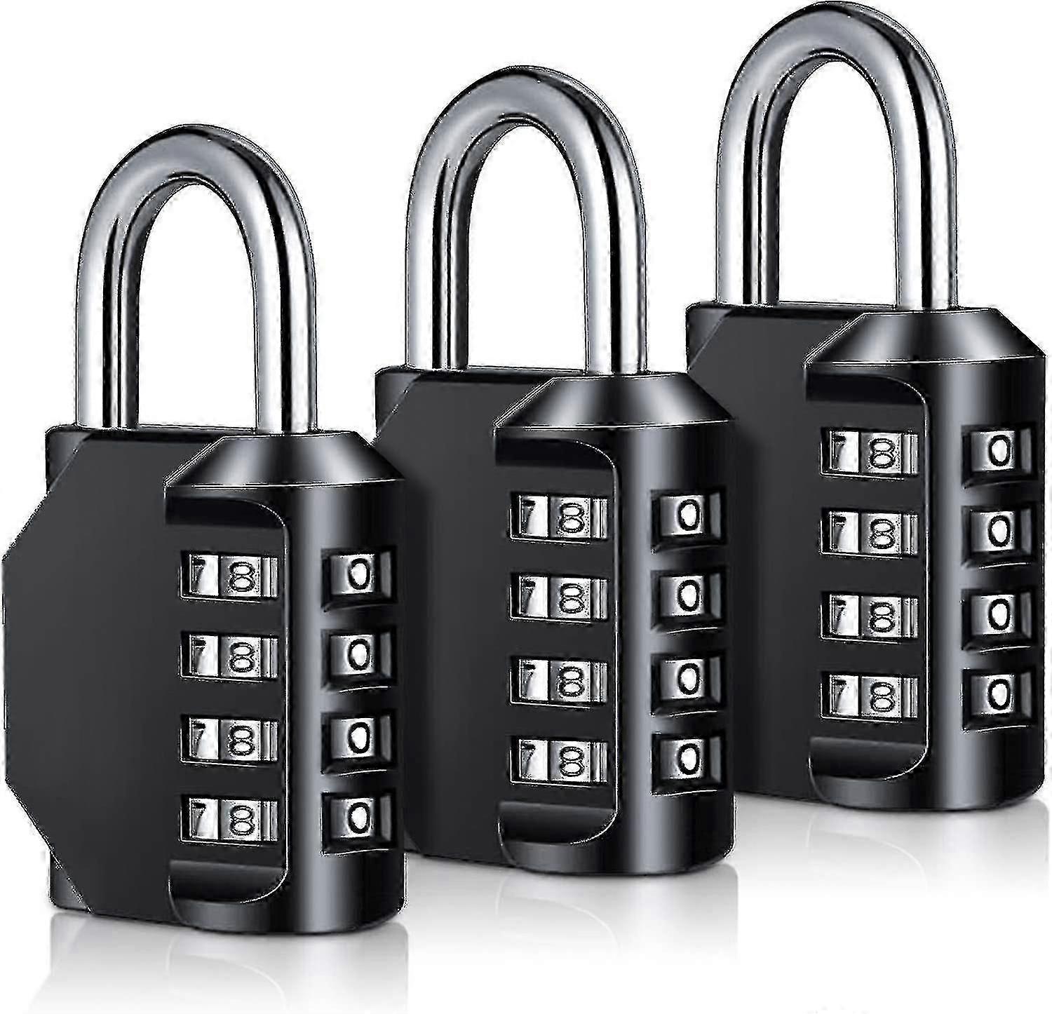 Combination Padlock Heavy Duty Locks - 4-digit Weatherproof Combination Lock
