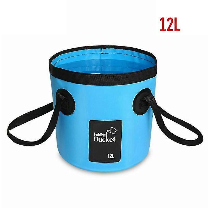 12L  Portable Bucket Water  Storage Bag Waterproof Water Bag Fishing Folding Bucket Portable Sink