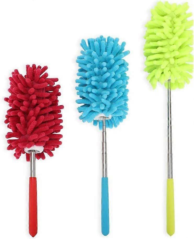 Microfiber Extendable Hand Dusters Washable Dusting Brush with Telescoping Pole for Cleaning
