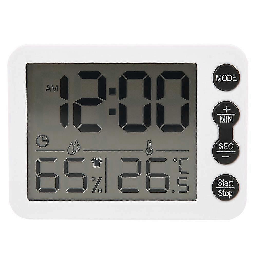 TS-9606 Multifunctional Indoor Thermometer Hygrometer Large Screen Alarm Clock with Countdown