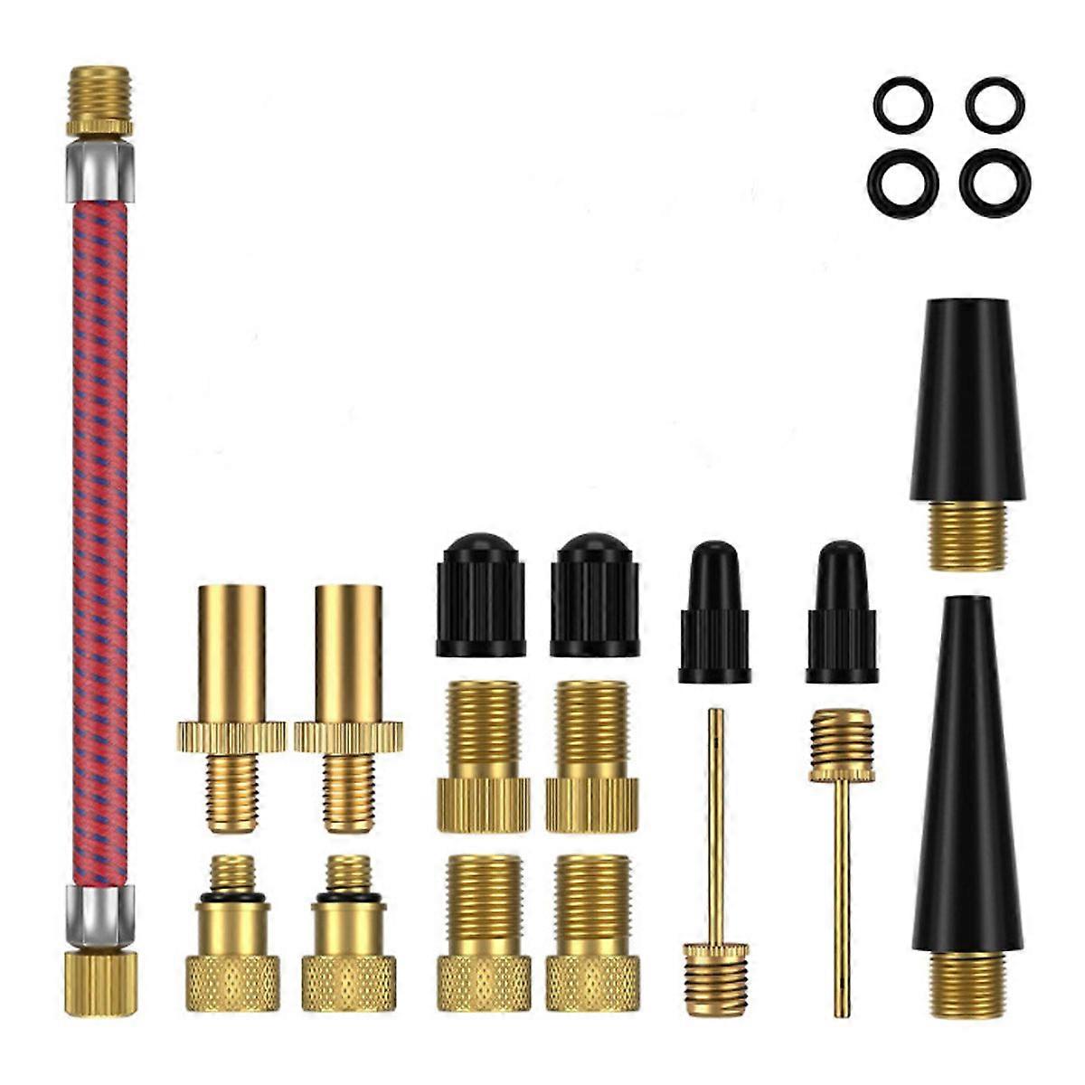 Bike Tire Valve Adapters, Ideal For Gym Balloon Toy Pump, Designed To Fit Various Inflatable Toys, Ensuring Corrosion Resistance And Easy Installation