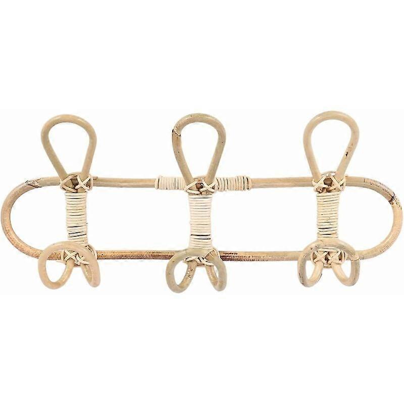 Sundries Storage Hooks Rack With A Creative Design, Quality Rattan Material, And Easy Installation, Making It Perfect For Any Home Decoration