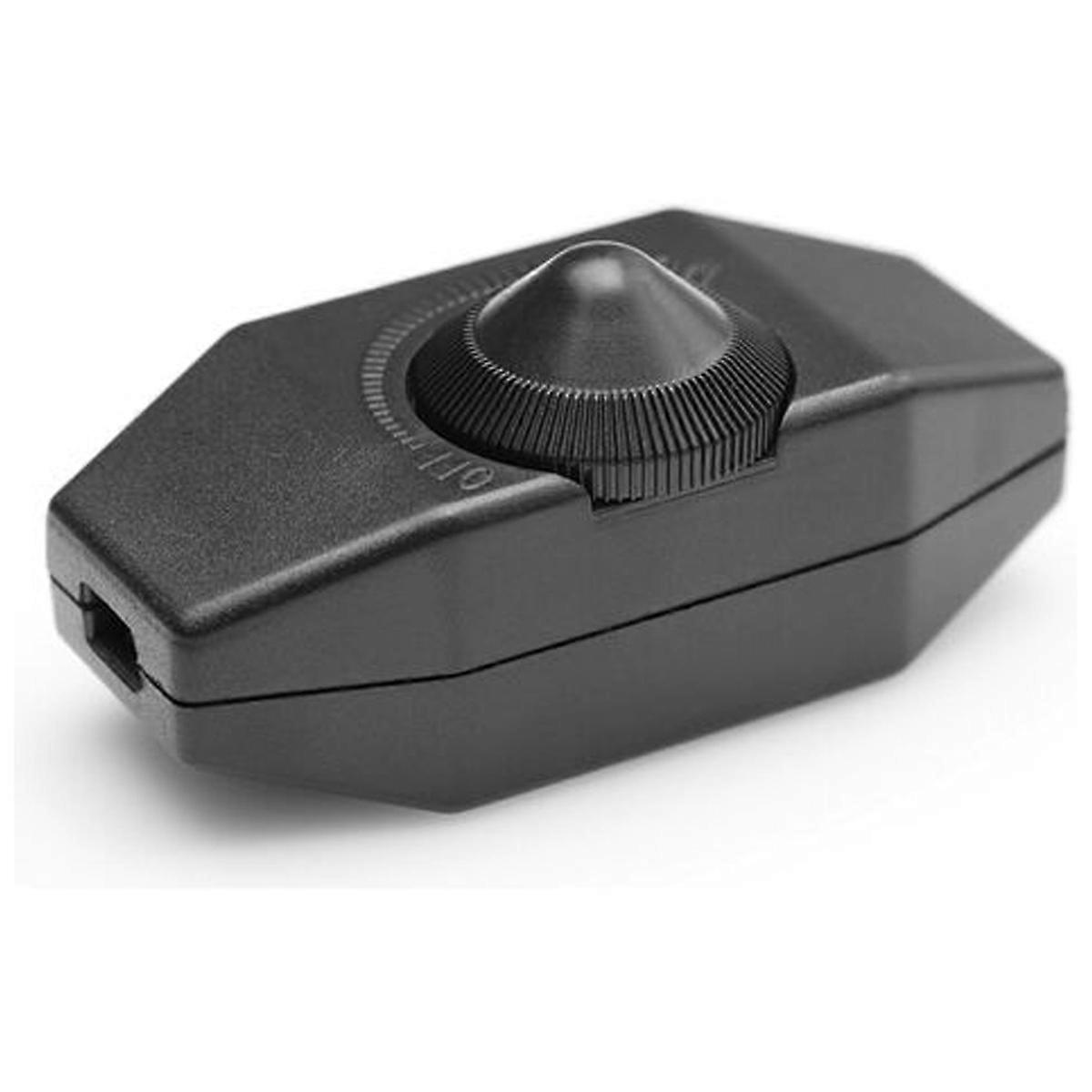In-line Dimmer for Dimmable LED, UL Certified Rotary Dimmer with Full Range Adjustment for Versatile Applications (Space Saving Design)