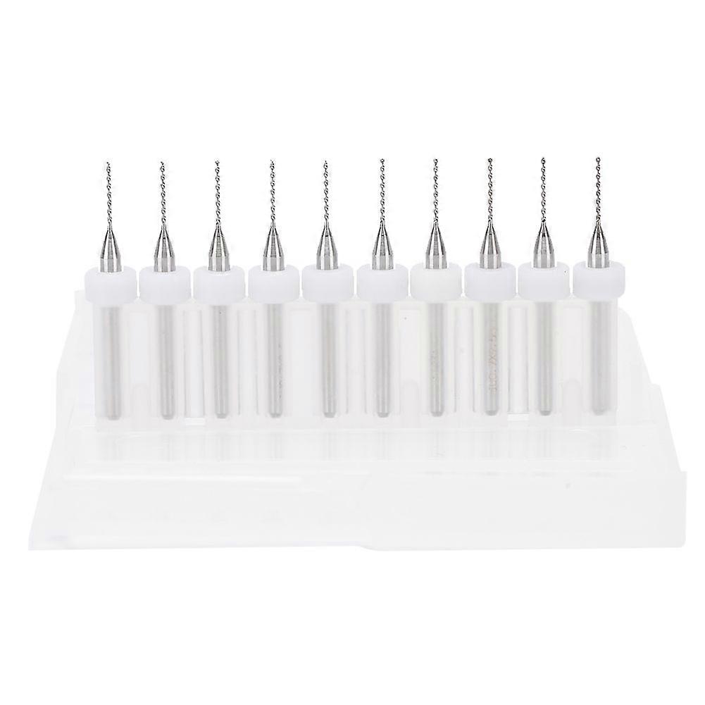 10pcs 0.7mm Tungsten Carbide Drill Bit Set Woodworking Engraving Drill Tool Accessories